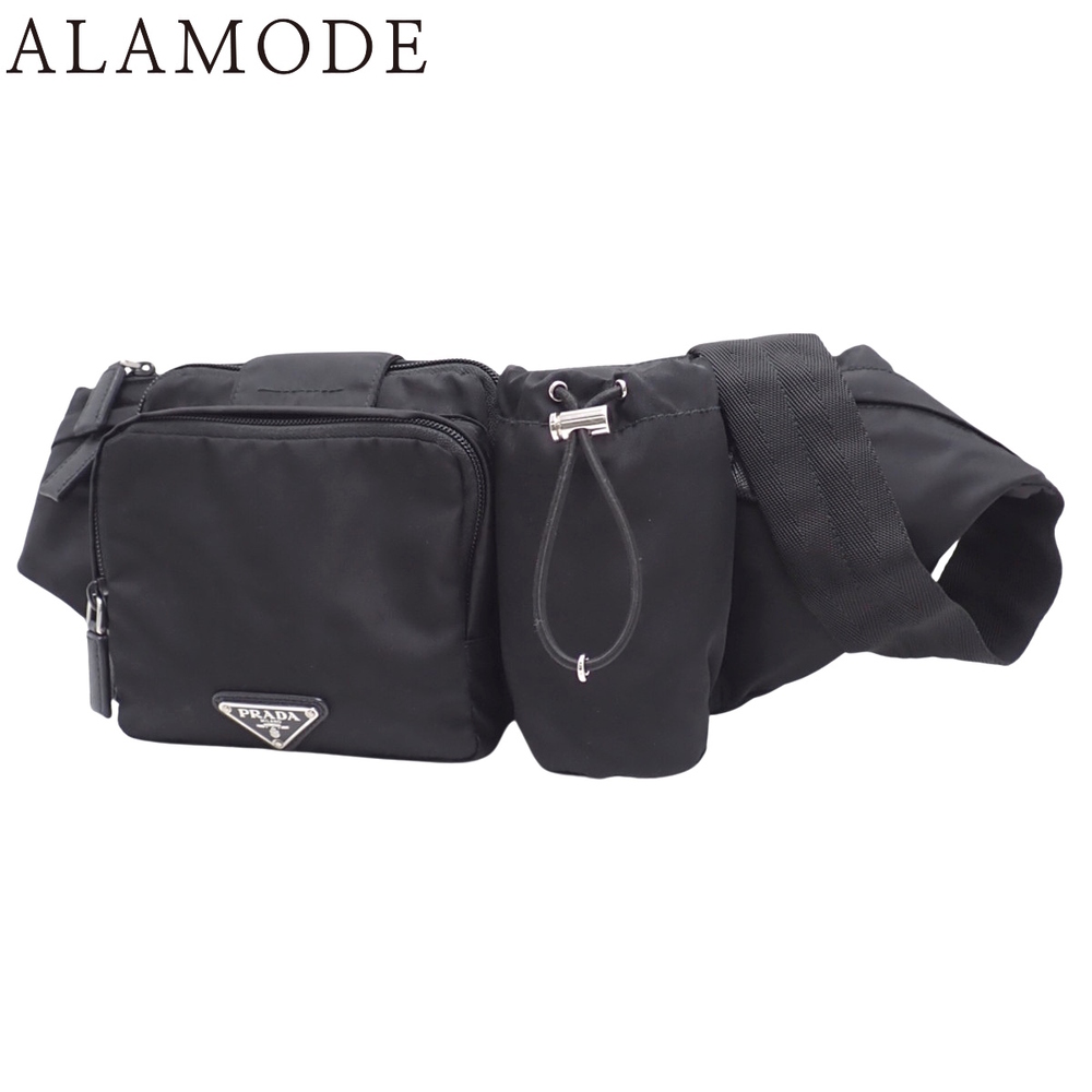 PRADA waist bag body Clutch crossbody Nero Black